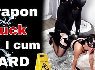 Femdom Sex Strap On Dildo Slave Dominatrix Orgasm Nylon Lingerie Re...