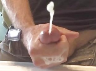 Soapy ASMR stroking leads to ropey slow motion orgasm