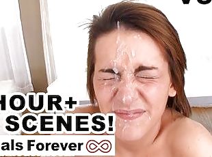 Facials Forever Compilation XX Facials from Top Web Models Over 1 H...