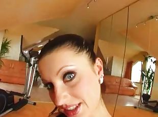 Double penetration clip with an astonishing brunette