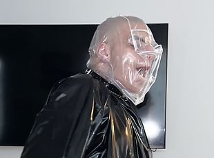 Mar 1 2023 - An hour and a half in my PVC punishment top breathplay...
