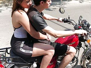 I TAKE MY STEPMOM LATINA TO COLOMBIA ON THE BIKE TO HAVE SEX AND SH...