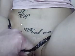 chatte-pussy, anal, fellation, ébène, ados, black, point-de-vue, néerlandais, tatouage