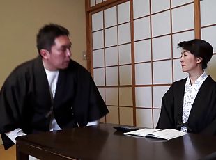 Submissive Japanese girl gets fucked right in a restaurant