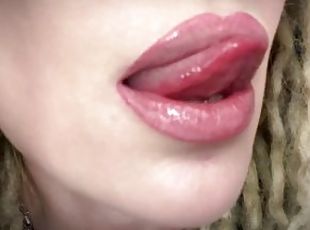 Lip fetish video. Enjoy watching my full, soft, and juicy lips sucking lolypop