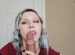 amatør, cumshot, stor-pikk, milf, pov, bind-for-øynene