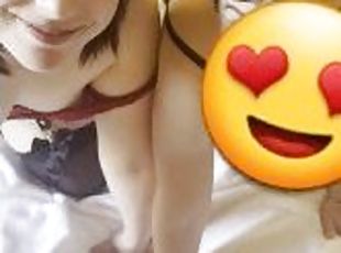 amatør, babes, blowjob, trekant, pov, mann, gift, brunette, små-pupper