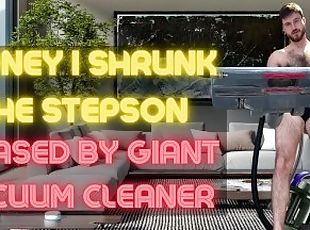 Honey I shrunk the stepson - chased by giant vacuum cleaner
