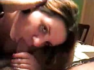 Chubby amateur GF is one hell of a cocksucker