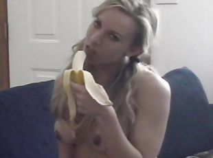 Dirty neighbor came over with a banana. What do you think she did w...