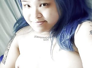 asiático, peluda, pezones, coño-pussy, amateur, adolescente, regordeta, regordeta-chubby, prieto, morena