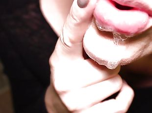 amatør, blowjob, cumshot, tenåring, hjemmelaget, deepthroat, svelging, føtter, truser, facial