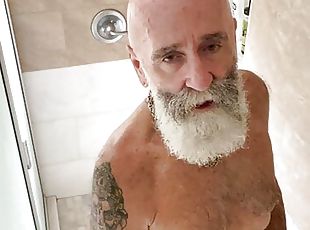 baden, papa, homosexuell, amerikaner, dildo, dusche, allein, vati