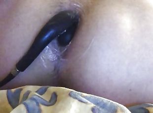 cul, extrême, énorme, transsexuelle, amateur, anal, énorme-bite, jouet, travesti, butin