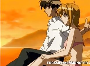 Sexy teen anime pussy licked and fucked in the woods