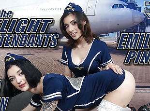 Emily Pink And Madison Quinn: Flight Attendants