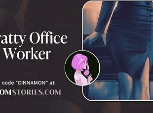 escritório, chupanços, garganta-funda, puta-slut, namorada, engraçado, erotico