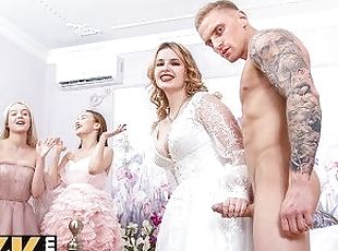 VIP4K. Babe shares her groom with two best friends right after the ...