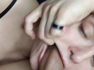 amateur, fellation, milf, hardcore, maison, fellation-profonde, ejaculation, bâillonnement, bite, sucer