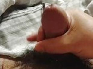 asiatique, masturbation, amateur, ejaculation-sur-le-corps, japonais, joufflue, point-de-vue, douce, solo