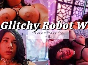 My Glitchy Robot Wife Plays with her Tits and Pussy until She Malfu...