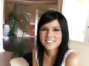 Slutty Brunette's sex audition