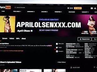 Reviewing April Olsen Pornhub channel.. Highly recommended!! Real beauty!!