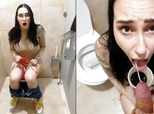 Why step son in public toilet with step mom? ?? Stepmommy get risky...