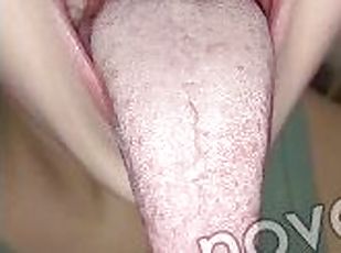 Long tongue teen