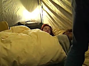 Cute young redhead cunnilingus orgasm interracial threesome