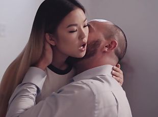 Lulu Chu moans in immense pleasure while getting her Asian pussy dr...