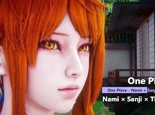 One Piece - Nami  Sanji  Three Changes - Lite Version