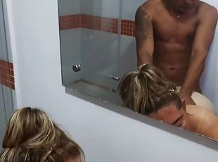 I suck my stepsons cock while he takes a shower. Part 2. He fucks m...