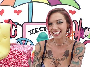 Great plowing session with nasty tattooed babe Anna Bell Peaks