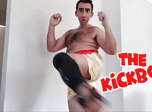 STEP GAY DADDY - THE KICKBOXER - THAI BOXING SHORTS ON, 80'S M...