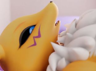 Sexy furry maiden Renamon  fucked  POV