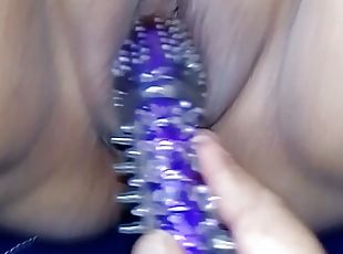 Masturbating the 60 year old stepmom with a vibrator 