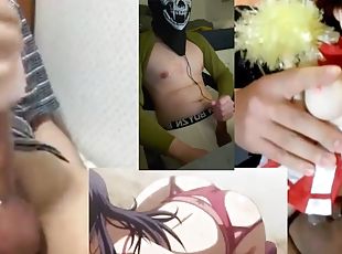 masturbación, amateur, chorro-de-corrida, gay, japonés, hentai