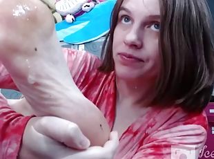 fødder, webcam, fetish