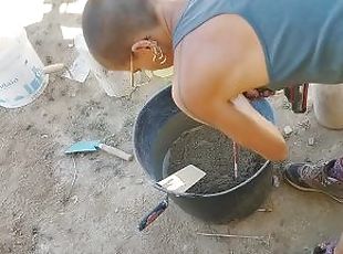 Construction Work Porn. Building a sink with a butt plug inside my ...
