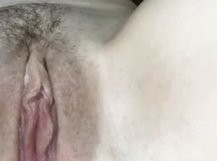 clitóris, peluda, masturbação, orgasmo, cona-pussy, amador, dedos, excitante, apertado, sozinho