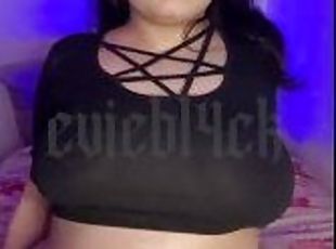 Chubby Fat Busty Latina Smoking And Showing Off (Full On Fansly)