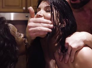 Romi Rain's Dark Obsession Threesome Sex