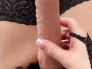 transsexuelle, amateur, lesbienne, milf, jouet, branlette, gode, solo, bite, dure