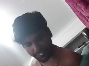 Kinky Dominant Alpha Black Indian Desi Bad Boy Spits Off His Gay Marriage Bed Onto His Fat Pig Slut!