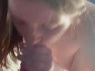 Girlfriend Swallows Huge Load Gagging on Cock Cum Swallowing Two Ha...