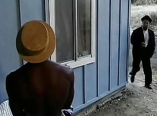 Black and white dudes gets blowjob from Amish chick and pounds her ...