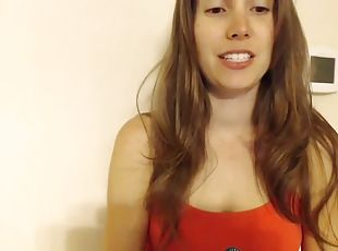 badning, amatør, skønheder, webcam, bruser, fanget, solo, rygende, brunette, drillende