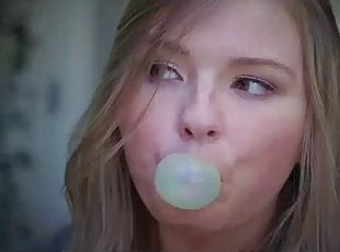 Attractive blonde teen gets smashed hard from behind