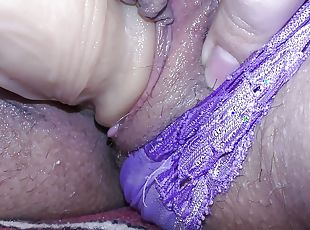 Shy wife with a tight shaved pussy take inside her cunt a huge dild...